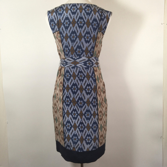 Anthropologie silk Coquille belted shift dress - Picture 7 of 8
